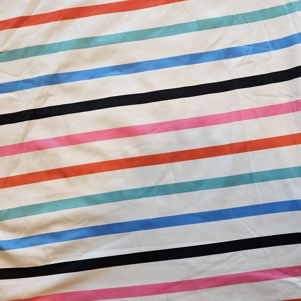 New! Multi Color Striped Matching Shorts Set Medium NWOT!